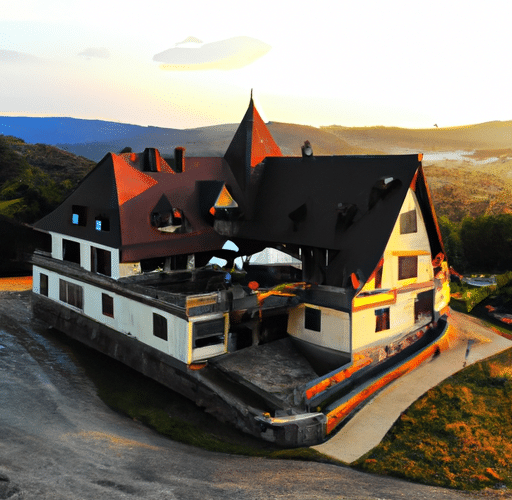 Romantyczny dom weselny na wzgórzu – wymarzona sceneria dla Twojej uroczystości